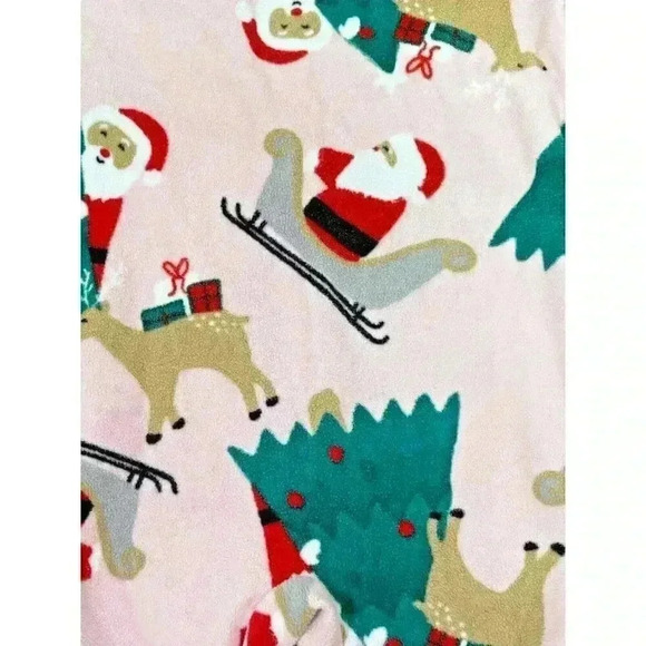 Carter's Girl's Pink Footed Christmas Pajama's SIZE-2T/24 MONTHS - Picture 5 of 6